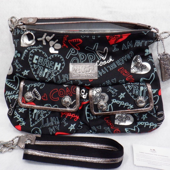 COACH Poppy Graffiti Hobo - Picture 3 of 16